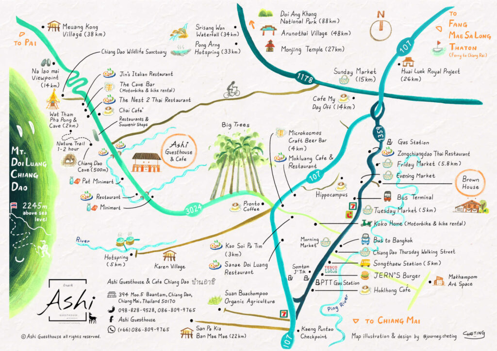 Ashi Guesthouse Visual Map