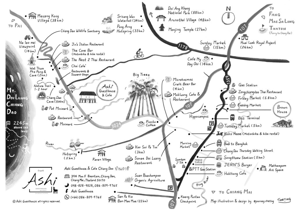 Ashi Guesthouse Visual Map